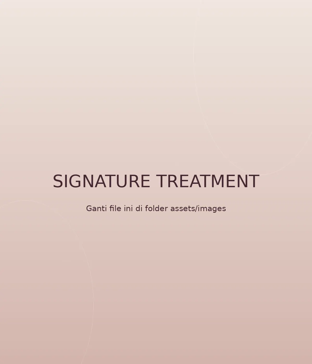 Placeholder visual signature treatment Adora